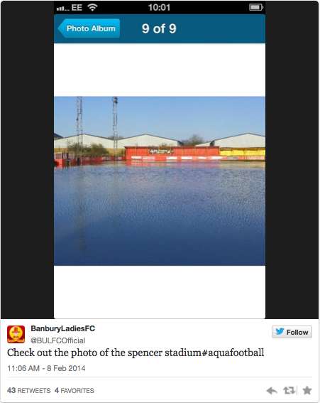 Photo : Les terrains inondés d’Angleterre