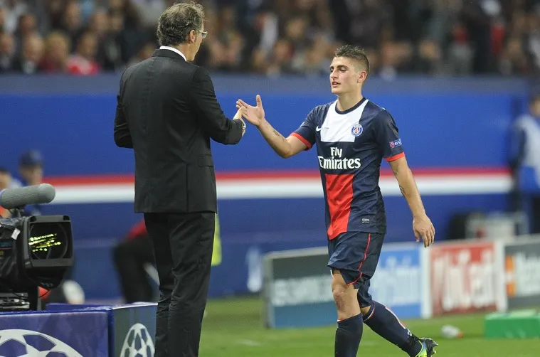 Blanc chambre, mais félicite Verratti