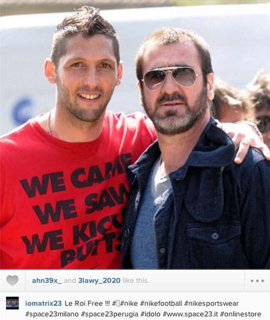 Photo : Materazzi soutient Cantona