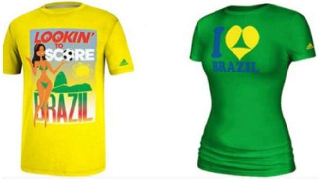 Photo : Les t-shirts sexuels d’Adidas