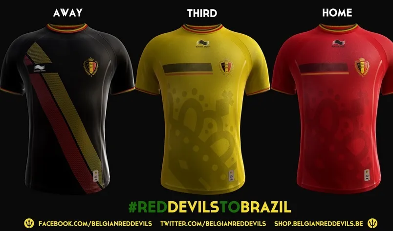 Photo : Le maillot belge du Mondial 2014