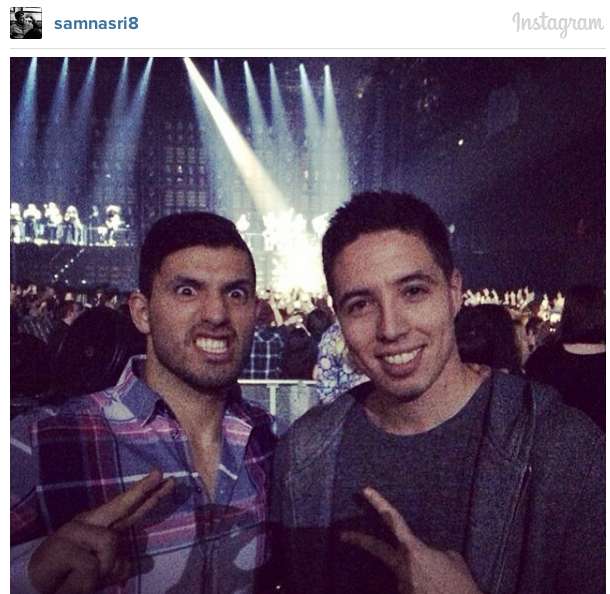 Photo : Nasri, Agüero et Beyoncé