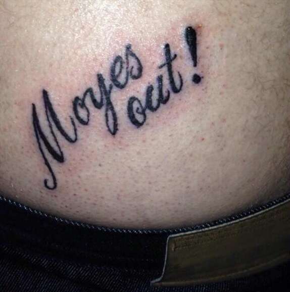 Photo : Un tatouage contre Moyes