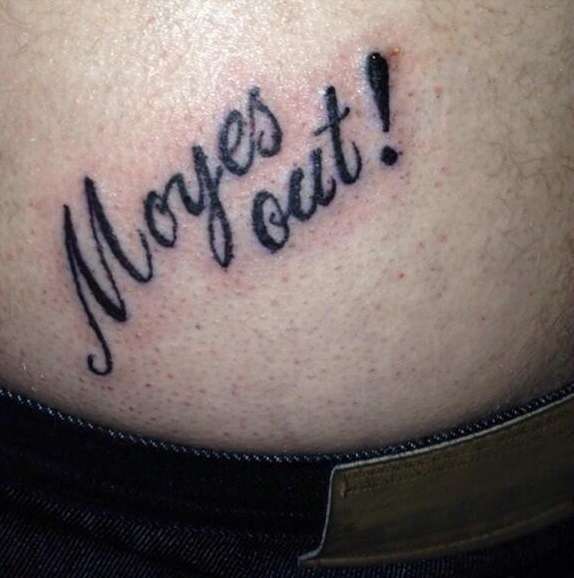 Photo : Un tatouage contre Moyes