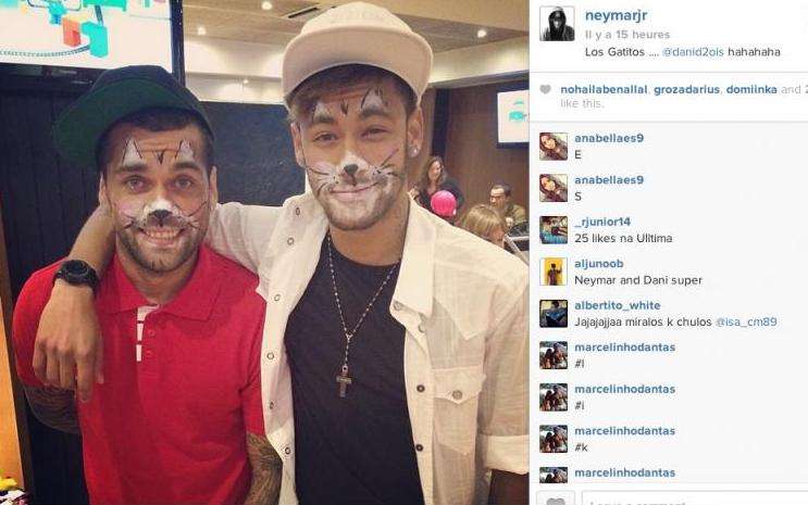 Photo: carnaval pour Neymar et Dani Alves