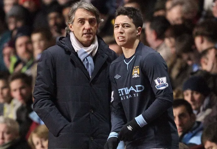 Mancini : «<span style="font-size:50%">&nbsp;</span>Nasri s’est contenté du minimum<span style="font-size:50%">&nbsp;</span>»
