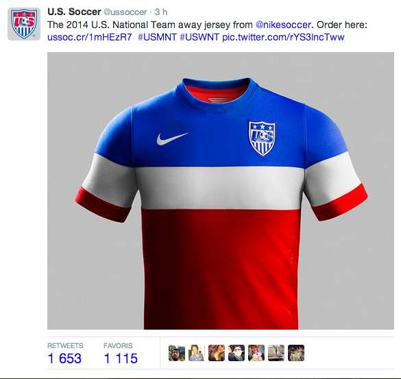 Photo : Le maillot des USA dévoilé