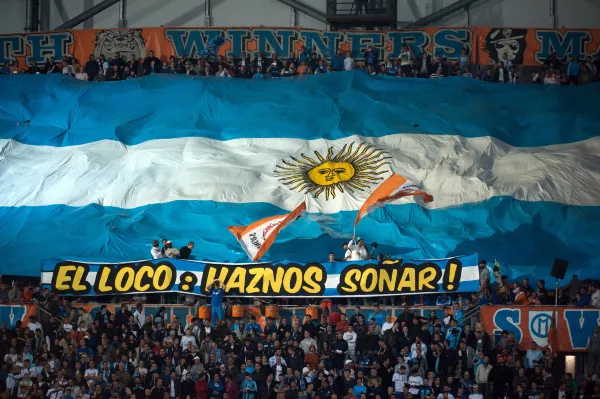 Photo : Le tifo pour Bielsa