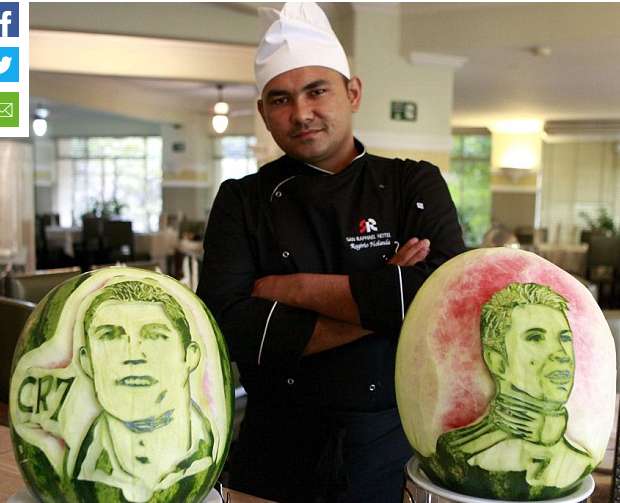 Photo : La pastèque CR7