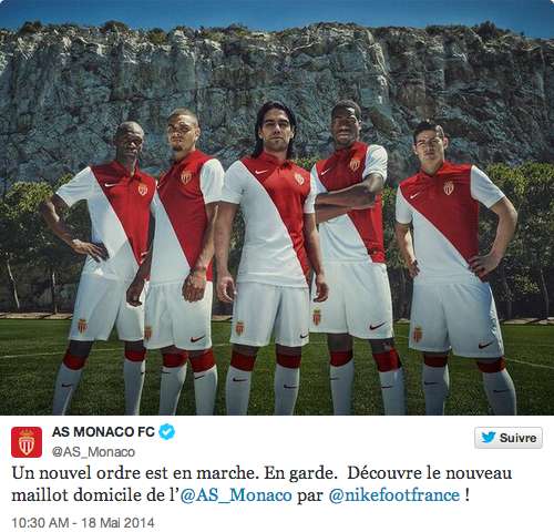 Photo : Nouveau maillot de Monaco