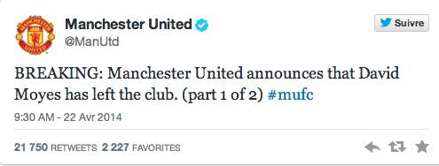 Photo : Moyes est limogé !