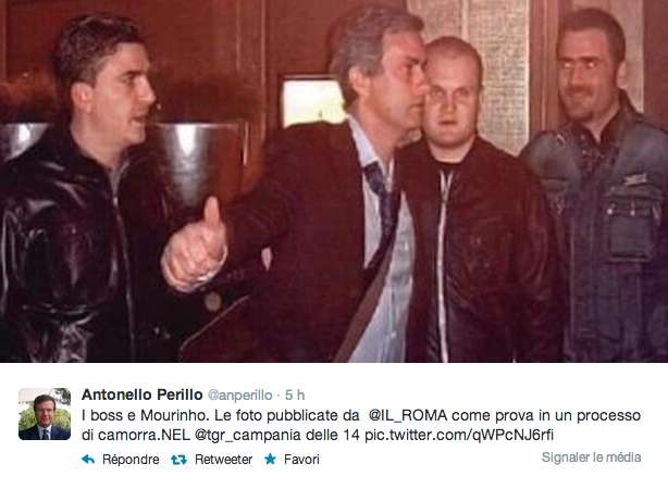 Photo : Mourinho et les mafieux napolitains