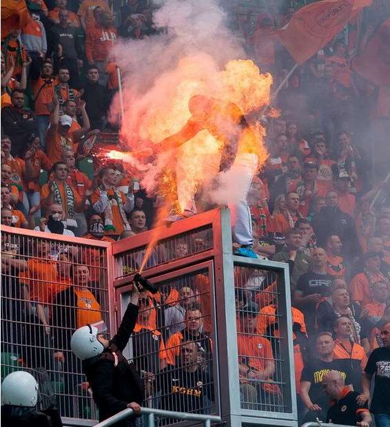 Photo : Torche humaine en Pologne