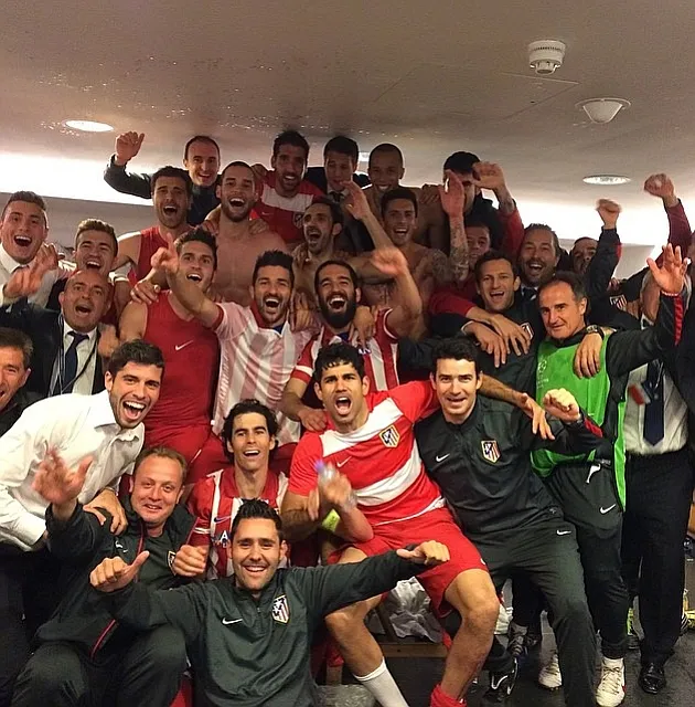 Photo : Le vestiaire de l&rsquo;Atlético