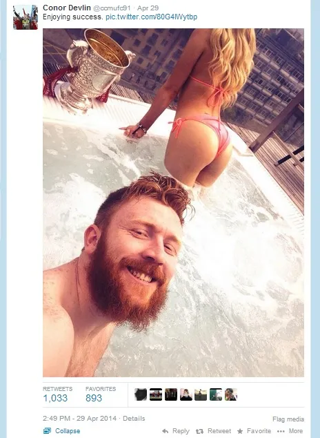 Photo : La croupe du champion