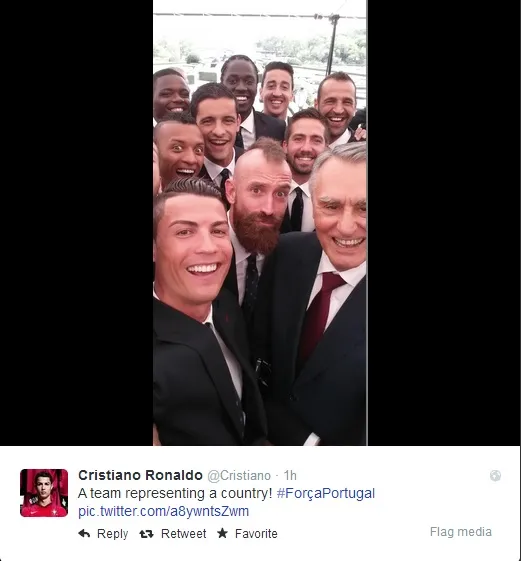 Photo : Le selfie du Portugal