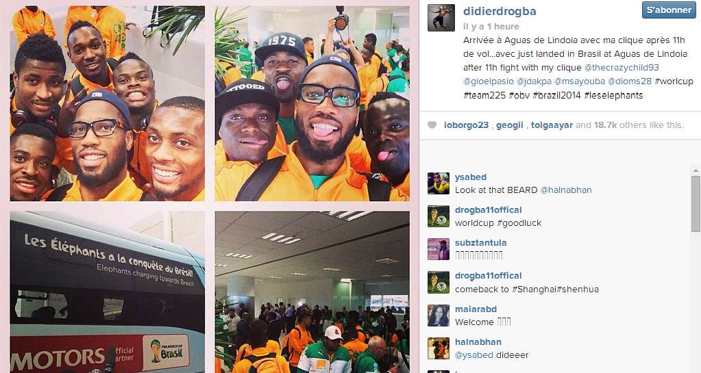 Photo : Drogba est au Brésil