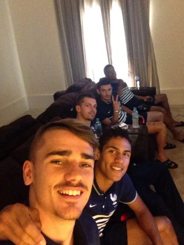 Photo : Selfie gaming pour les Bleus