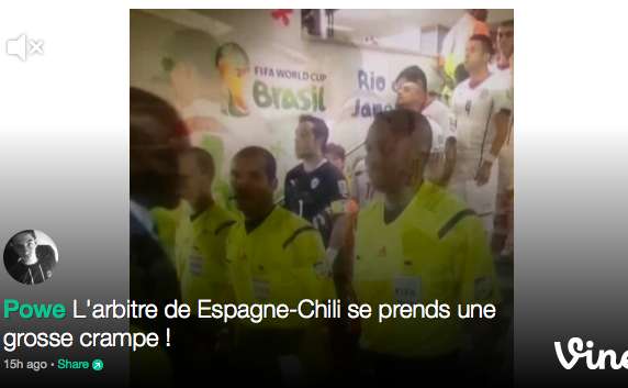 Vine : l&rsquo;arbitre de touche prend un vent
