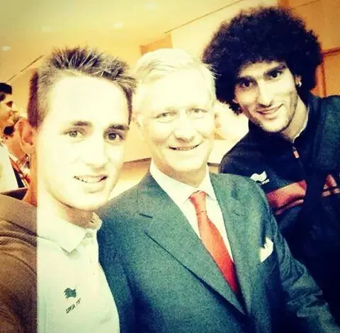 Photo : Januzaj, Fellaini et le Roi