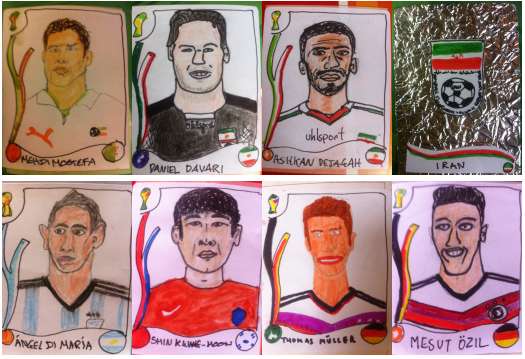 Photo : Des vignettes Panini <i>selfmade</i>