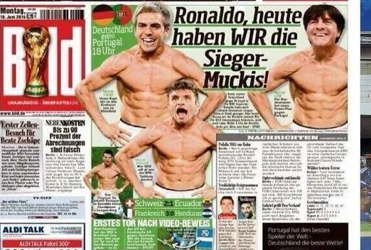 Photo : La presse allemande se moque de Ronaldo