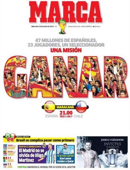 Photo : La une de Marca