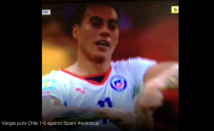Vine : Vargas ouvre le score