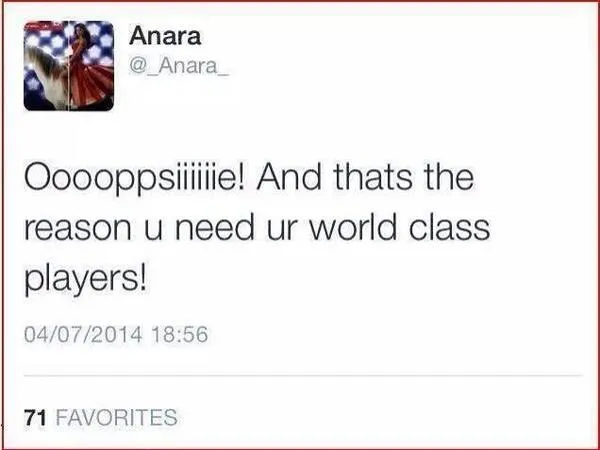 Twitter : La WAG de Nasri revancharde