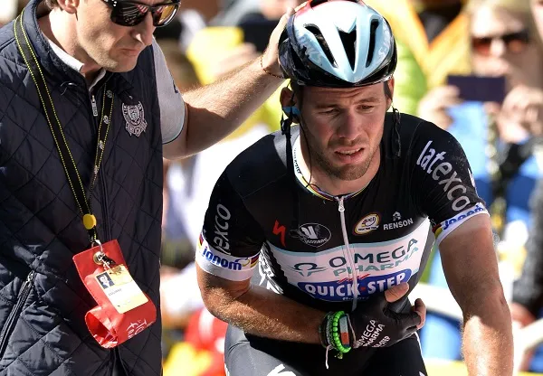 Kittel en jaune, Cavendish au sol