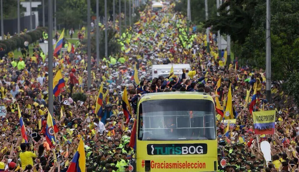 Photo : L&rsquo;accueil des Colombiens