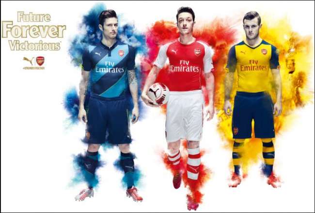 Photo : Les maillots officiels d&rsquo;Arsenal