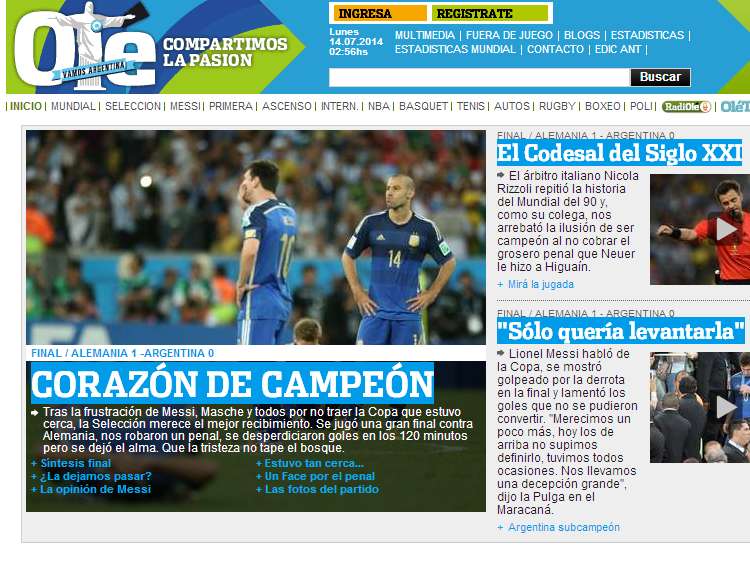 «<span style="font-size:50%"> </span>Ils nous ont volé. Une fois de plus<span style="font-size:50%"> </span>»