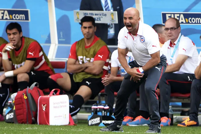Chili : Sampaoli est «<span style="font-size:50%">&nbsp;</span>malheureux<span style="font-size:50%">&nbsp;</span>»