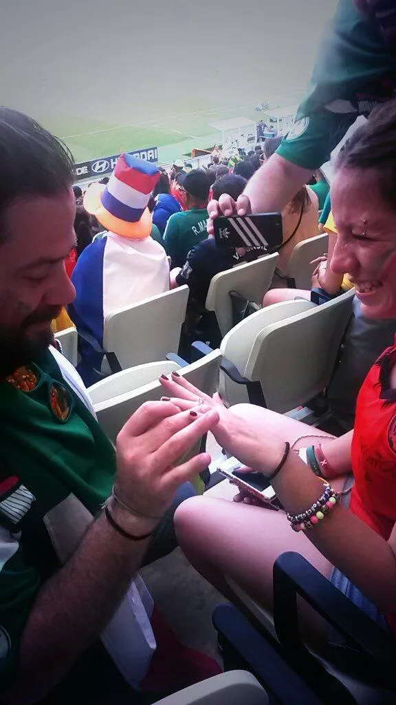 Photo : Demande en mariage pendant Mexique – Hollande