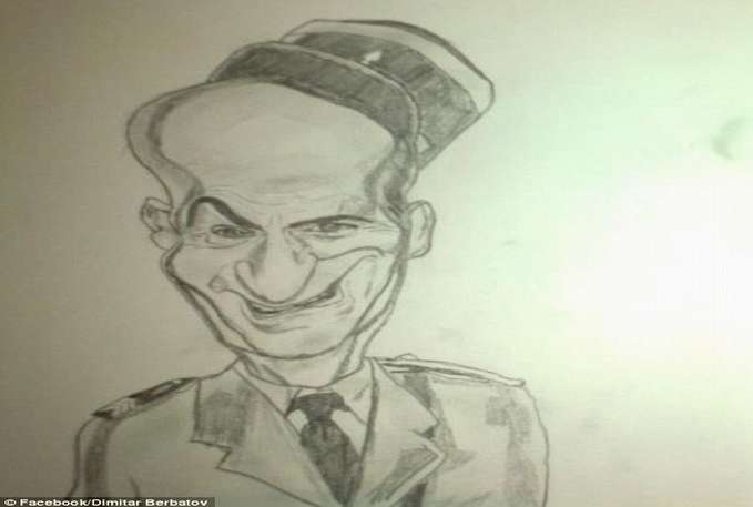 Photo : Berbatov caricature De Funès