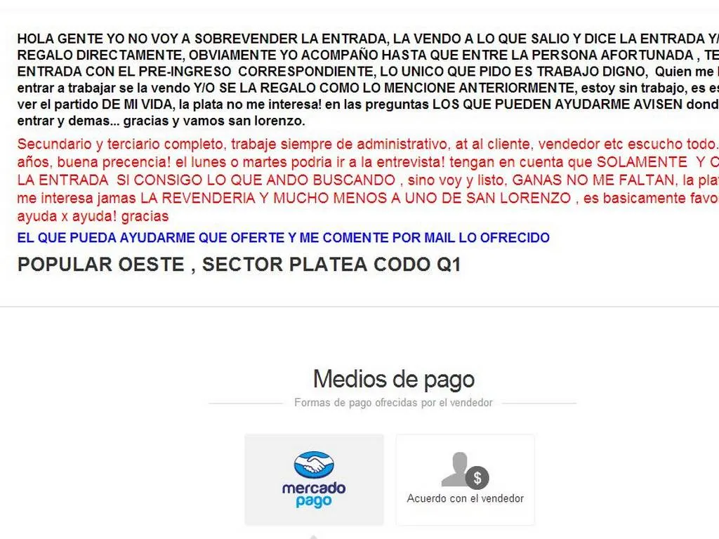 Il donne sa place contre un emploi