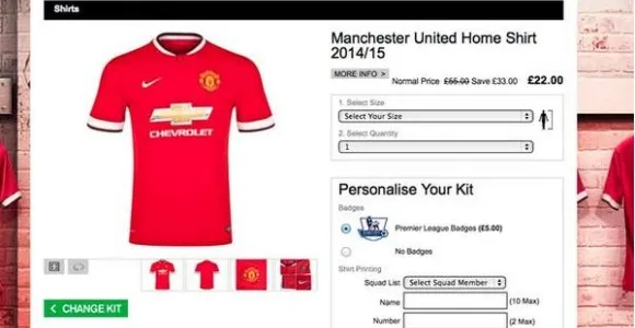 Photo : Manchester United brade ses maillots