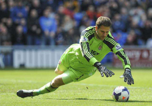 Le gardien de Stoke dans le Guiness Book