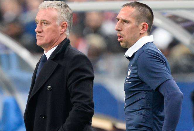 Deschamps, Ribéry et les Bleus