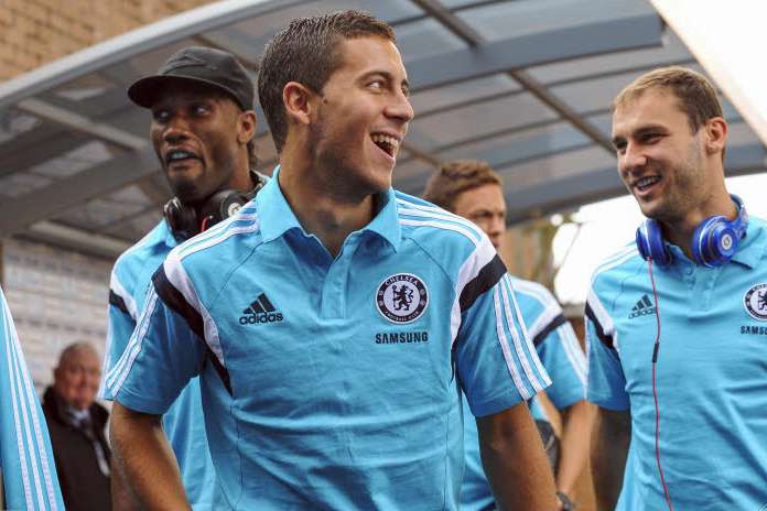 Hazard taquine Diego Costa
