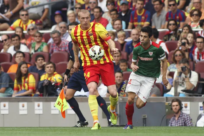 Jérémy Mathieu le plus rapide du Barça