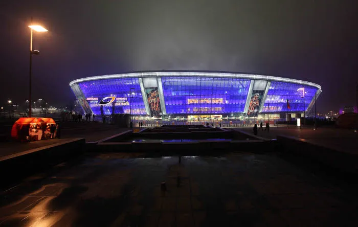 Le stade du Shakhtar endommagé