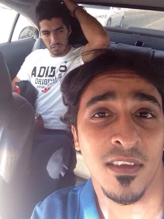 Photo : un selfie avec Suárez