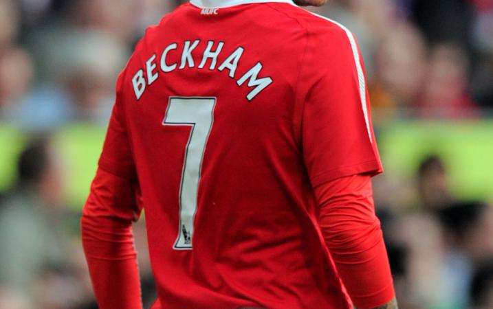 Beckham a bien failli ne jamais porter le numéro 7