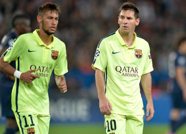 Neymar admire Lionel Messi