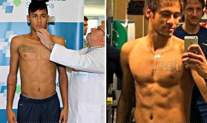 Photo : les nouveaux muscles de Neymar