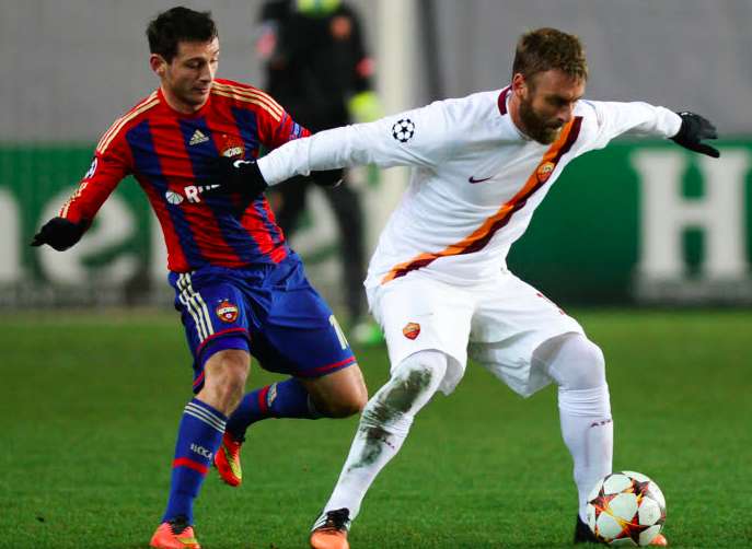 La Roma «<span style="font-size:50%">&nbsp;</span>fête<span style="font-size:50%">&nbsp;</span>» son nul contre le CSKA dans un club de strip-tease