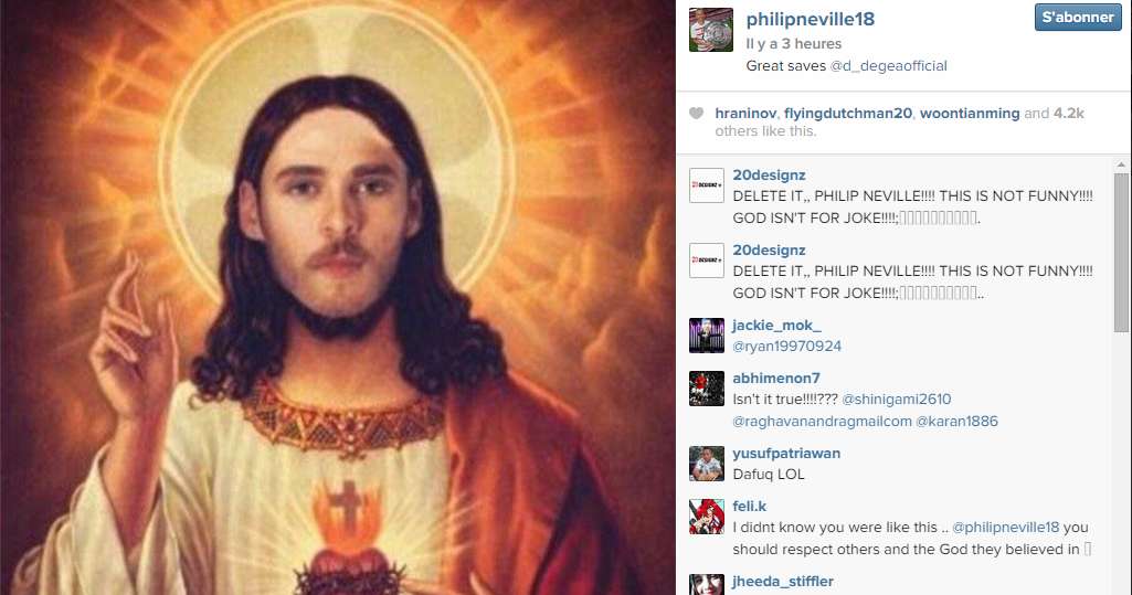 Photo : De Gea en Jésus