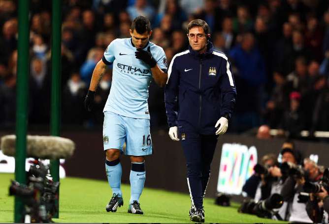 Agüero absent entre 4 et 7 semaines